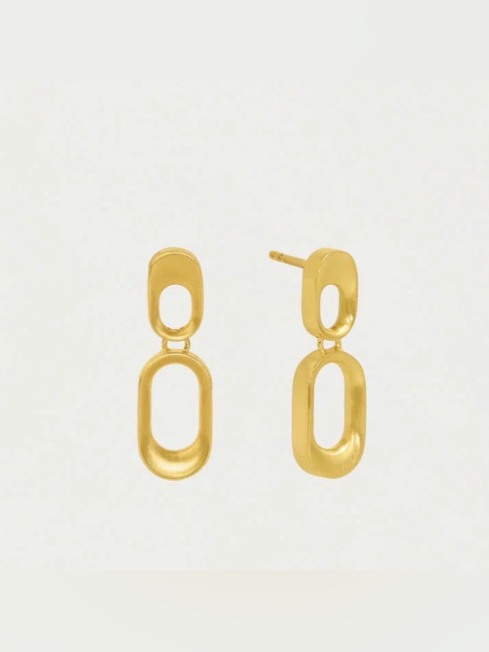 New! Dean Davidson Bleeker Drop Earrings Brushed Gold